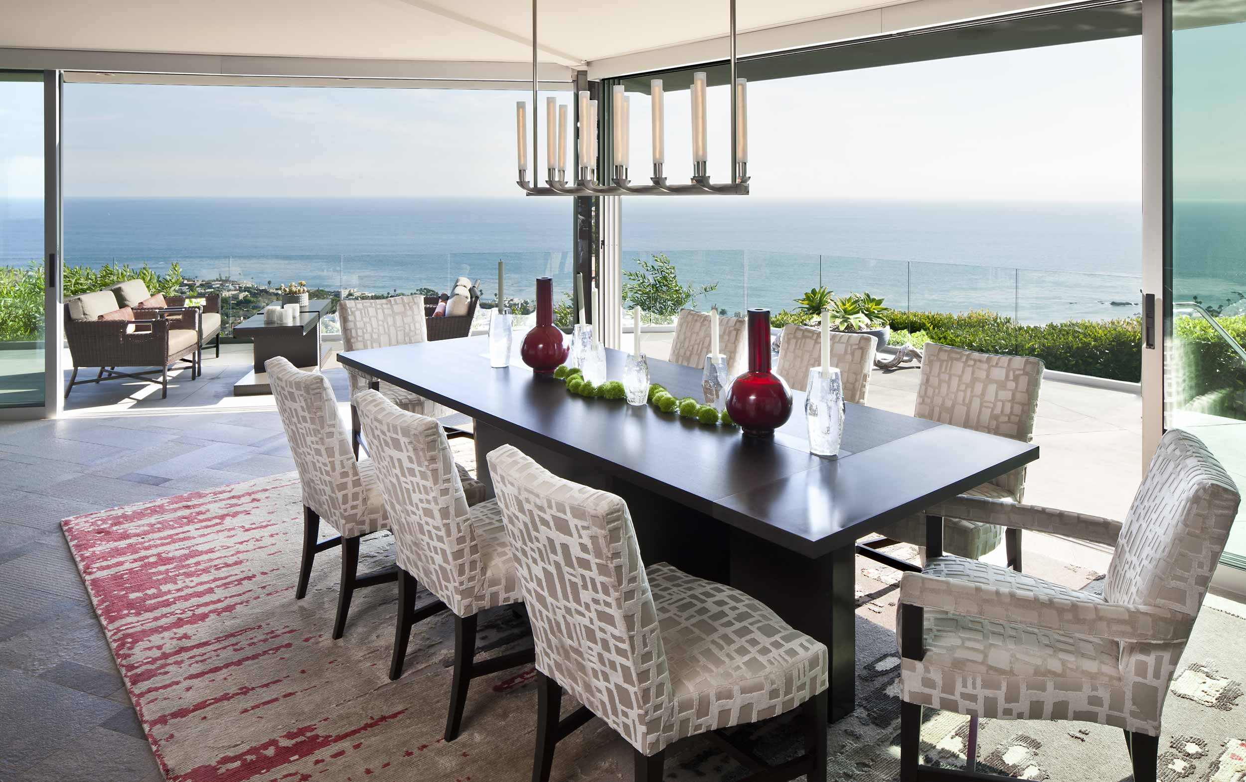 Dining room with ocean views