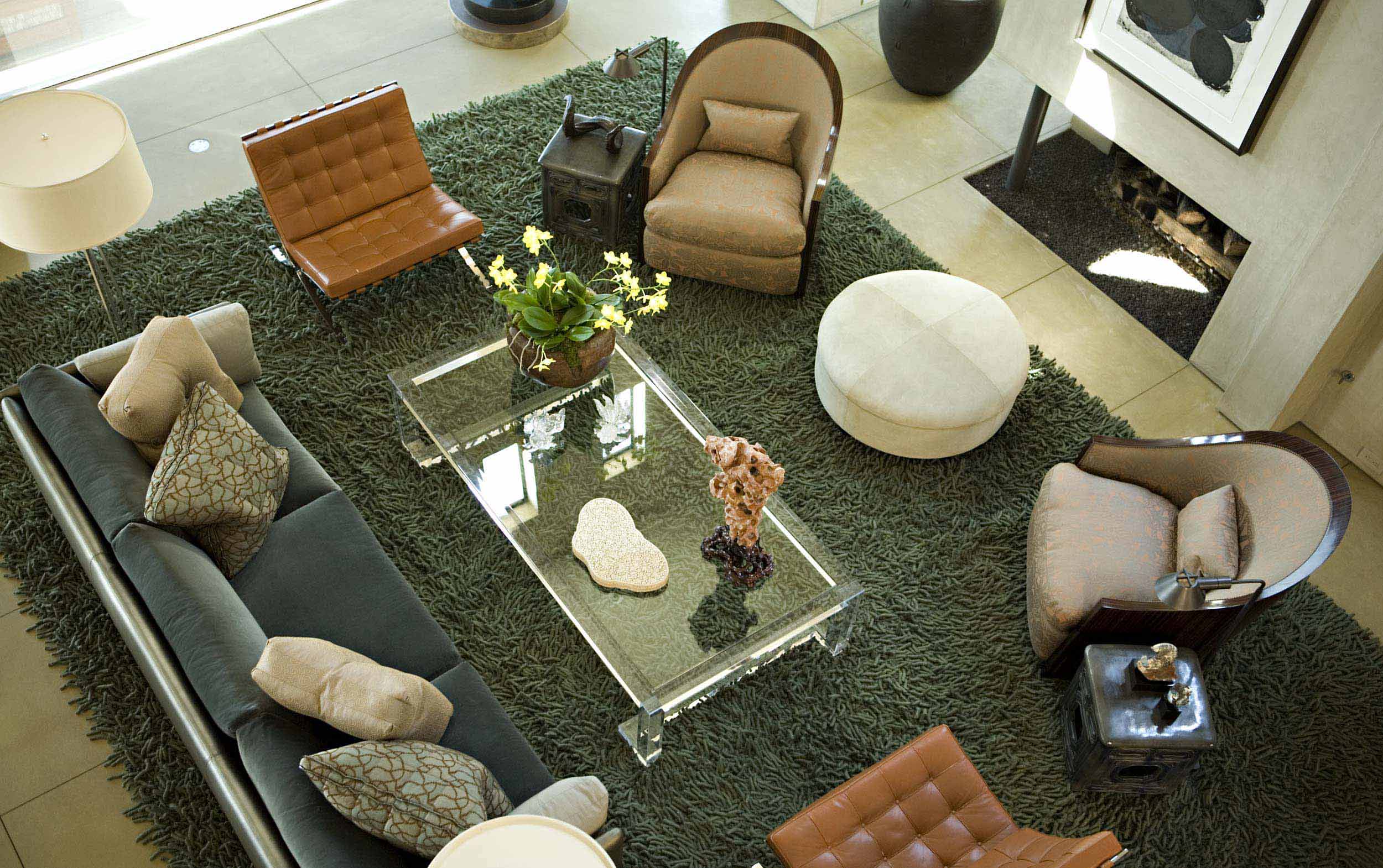 Retro style living room