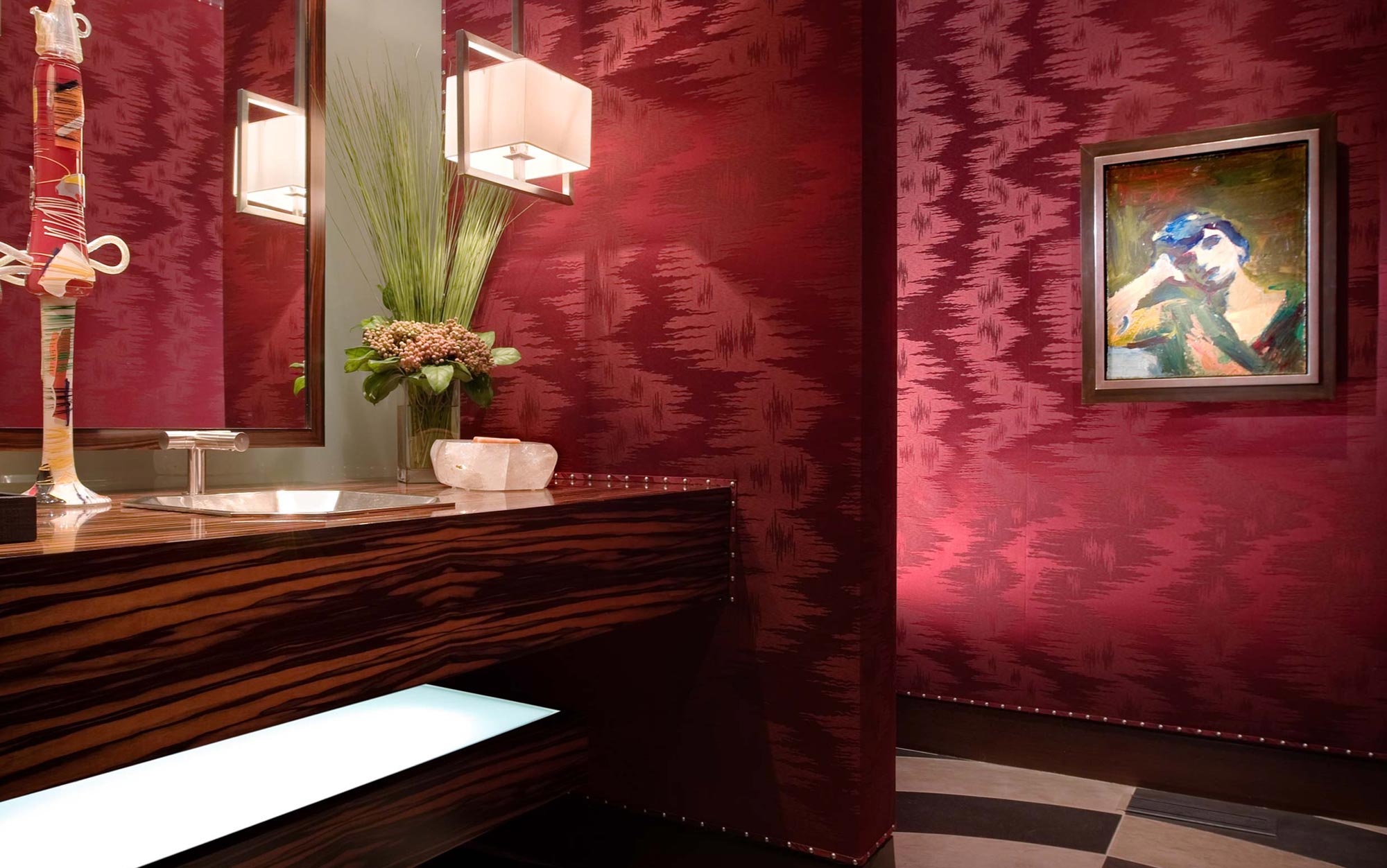 powder room wallpaper