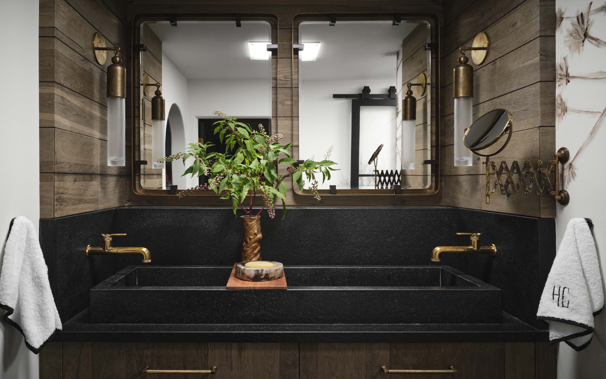 Rustic bathroom vanity