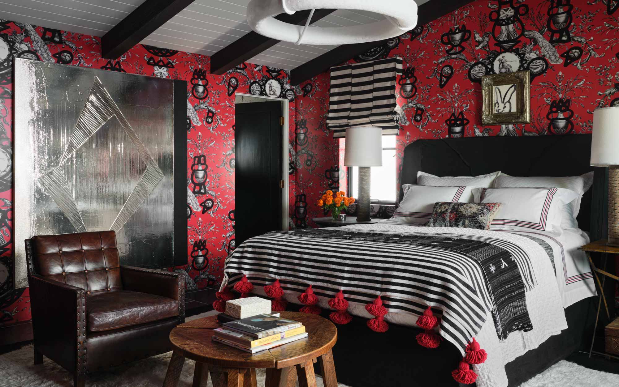 red bedroom