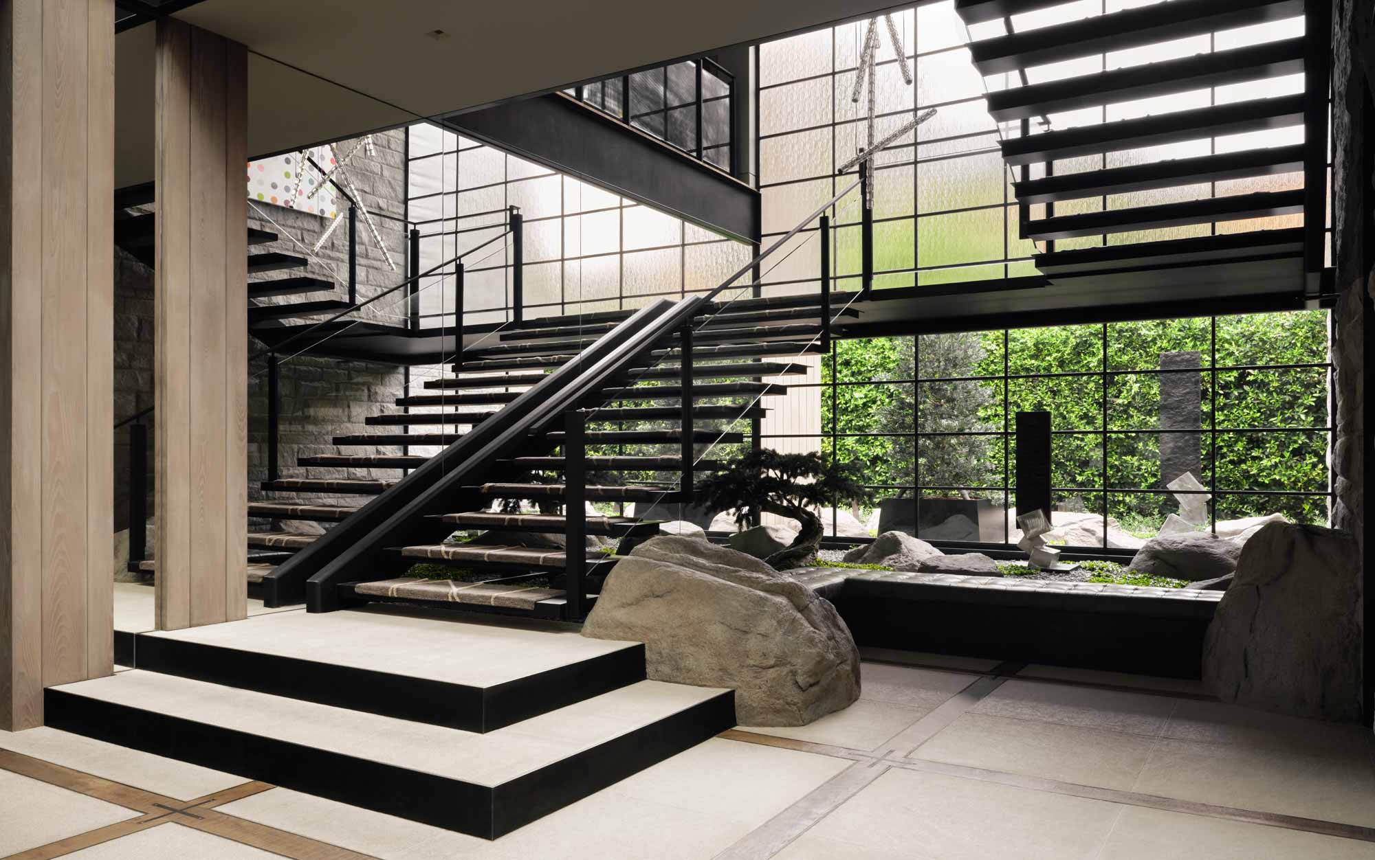 Entrance foyer and stairwell