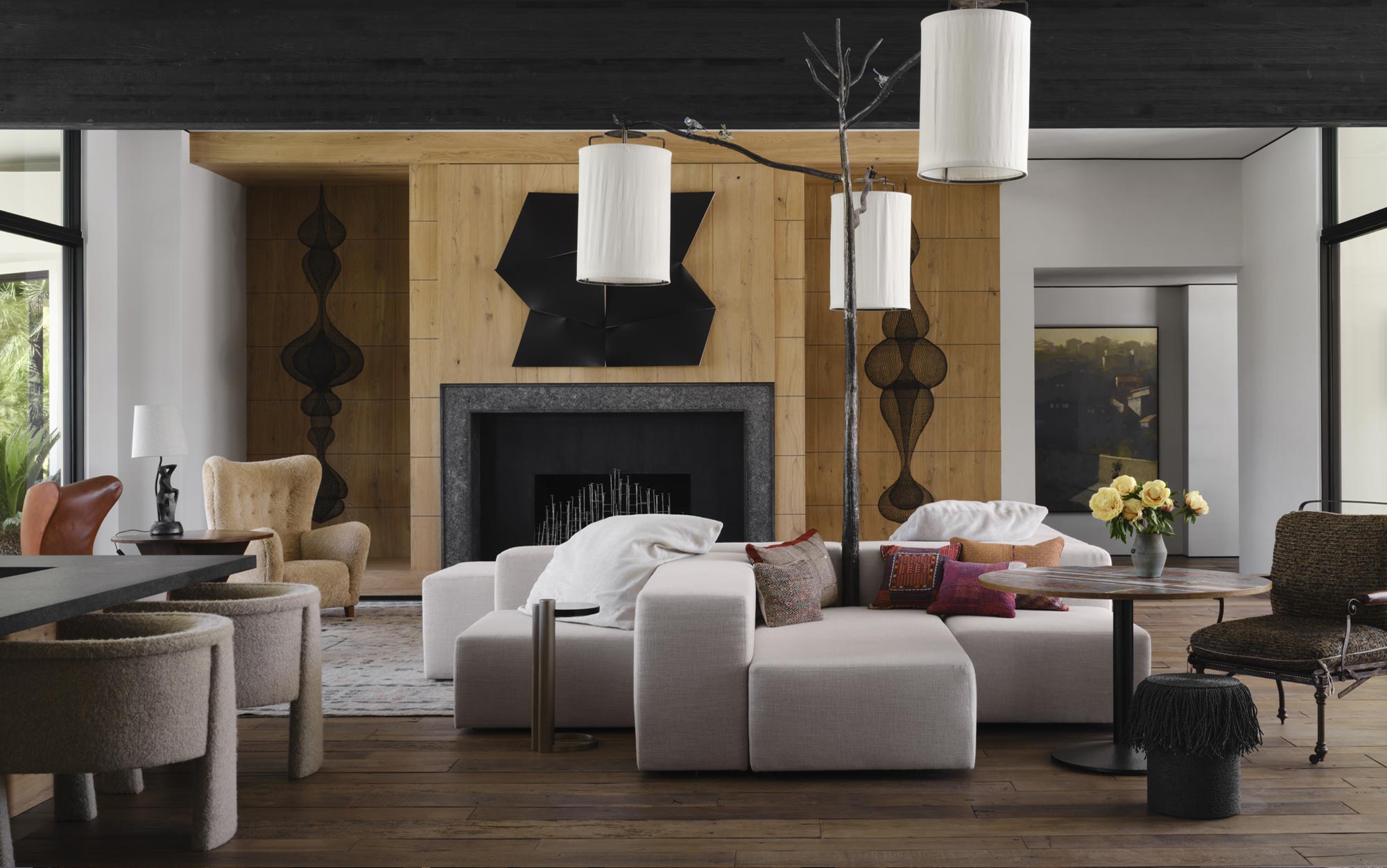 Great room with bespoke chaise Great room with bespoke chaise
