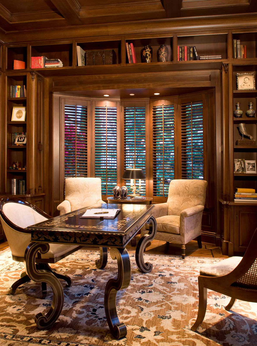 traditional home library