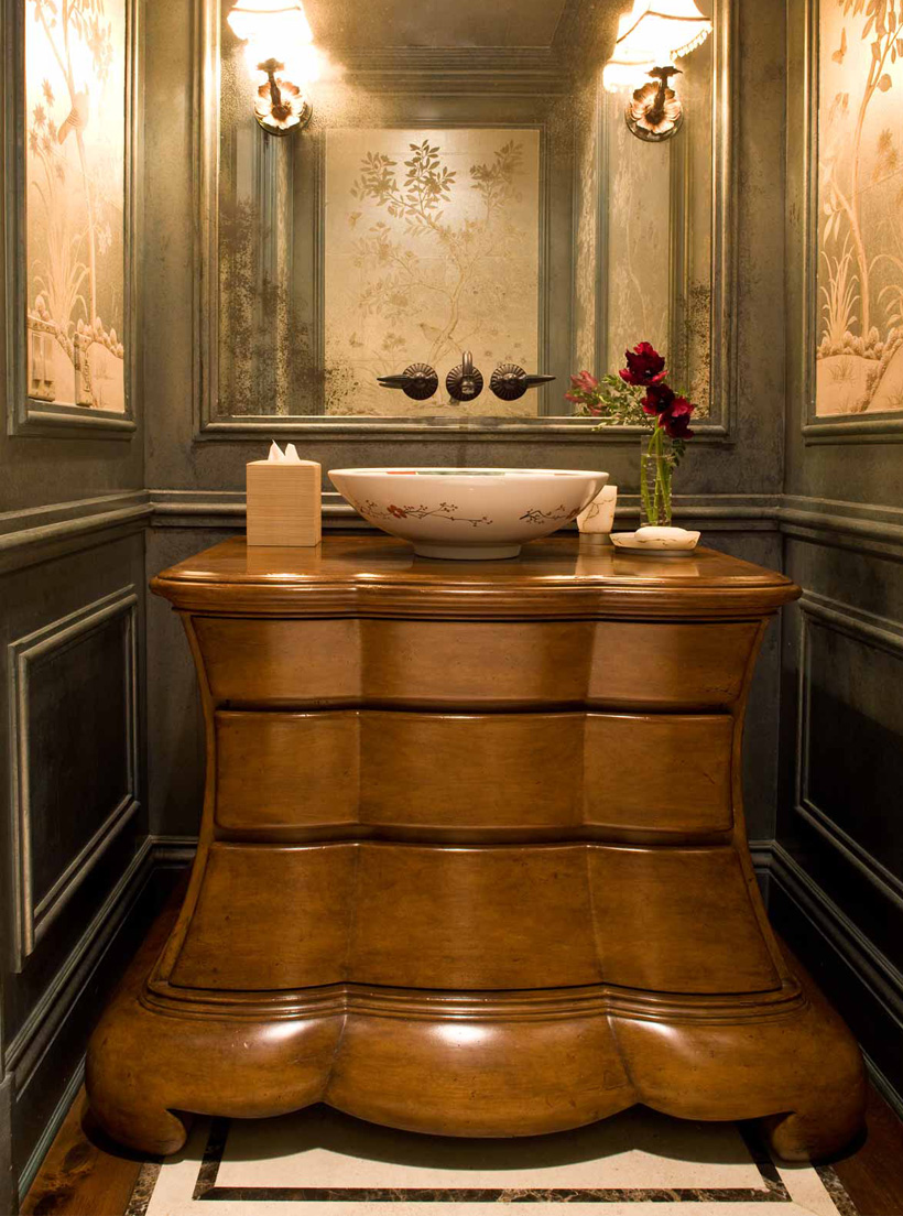 exqusite powder room