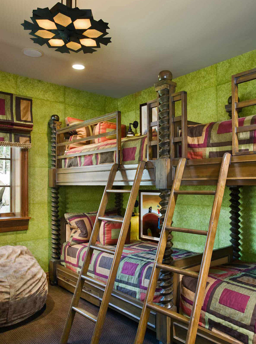 rustic bunk bed